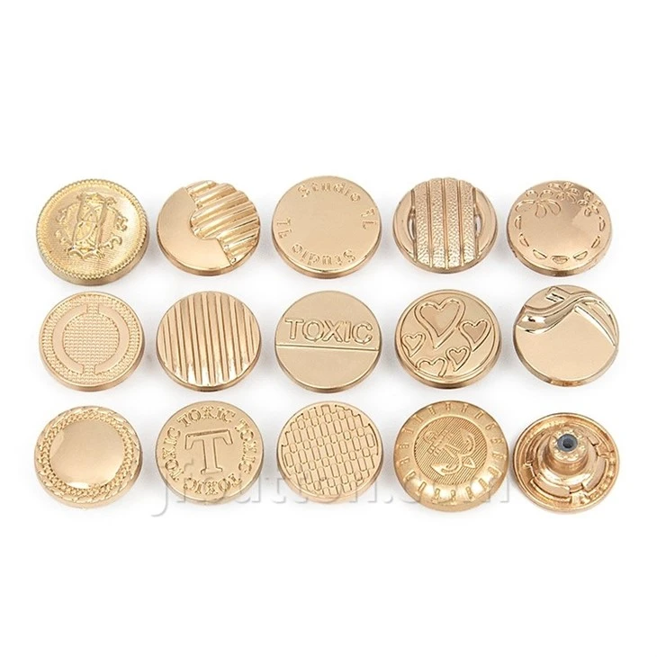 Metal Denim Jacket Buttons