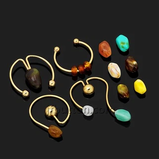 カスタムブラックビキニメタルリング