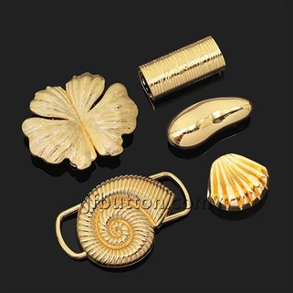 ゴールドコンチメタルバックル