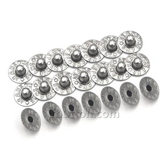 ジーンズの金属リベット