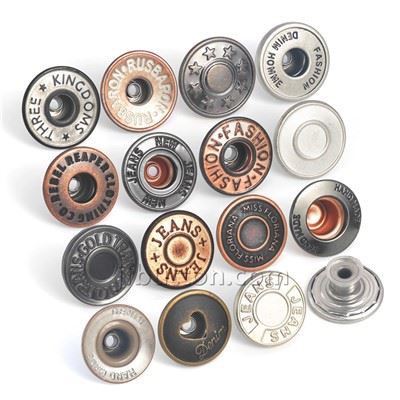 銅ジーンズボタン