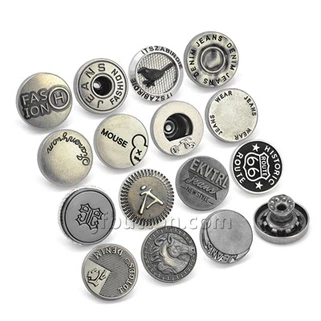 デニムジーンズボタン