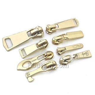 ゴールドのジッパープル