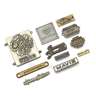 ハンドバッグ メタルロゴプレート